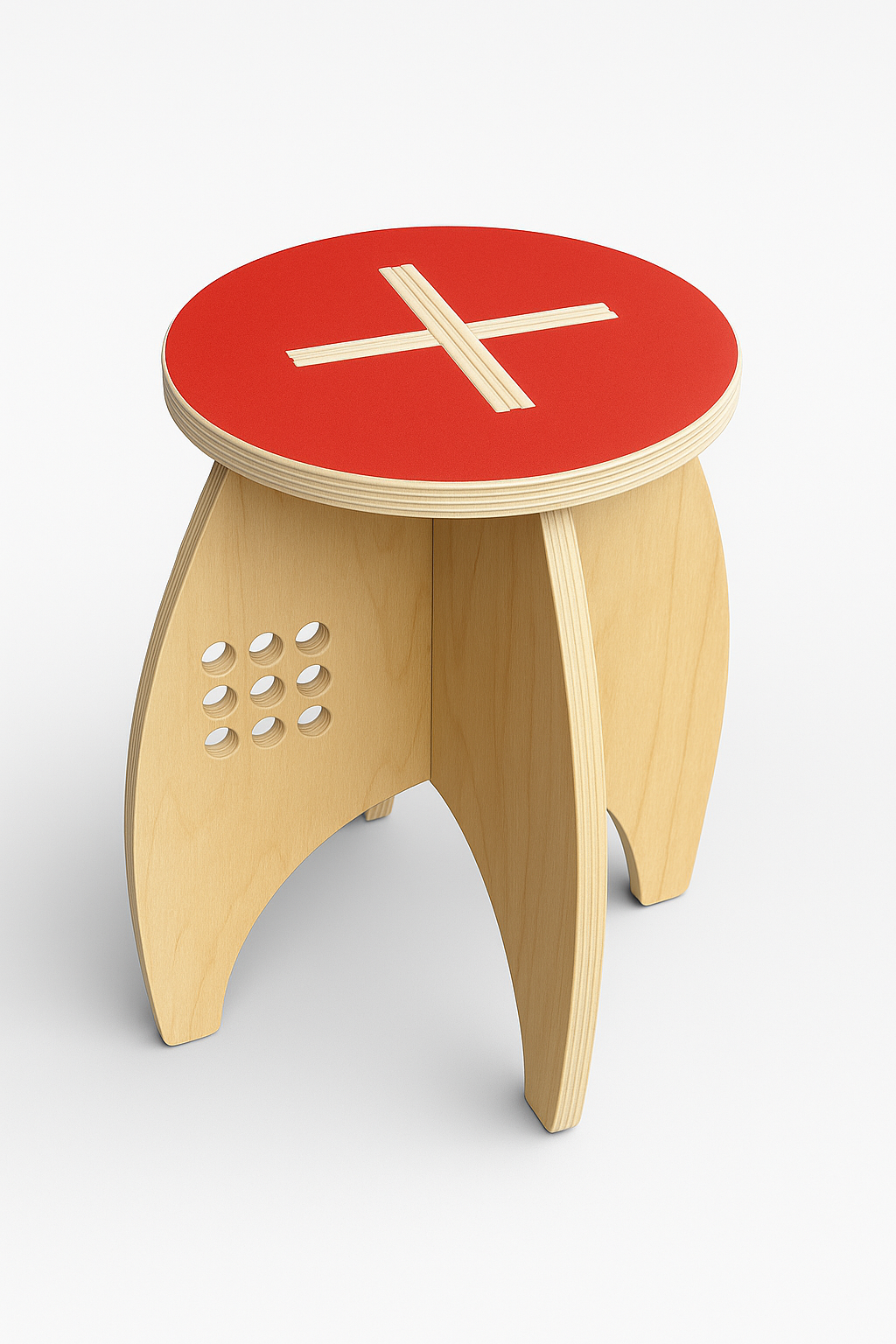 Rocket Stool (Red)