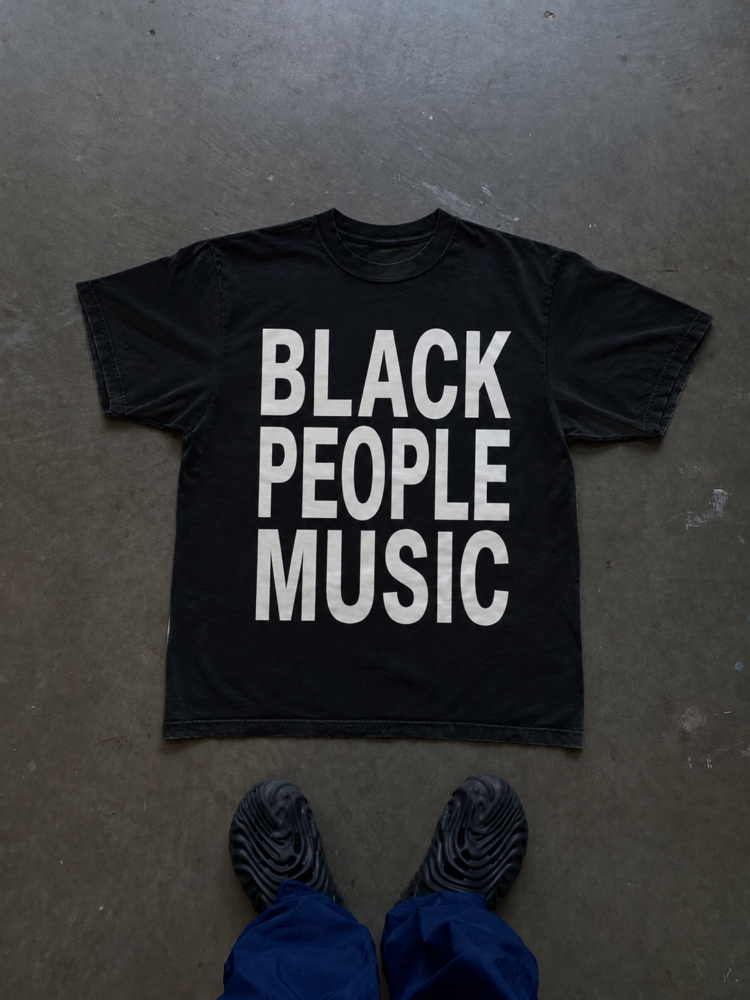 BLACK PEOPLE MUSIC TEE BLACK
