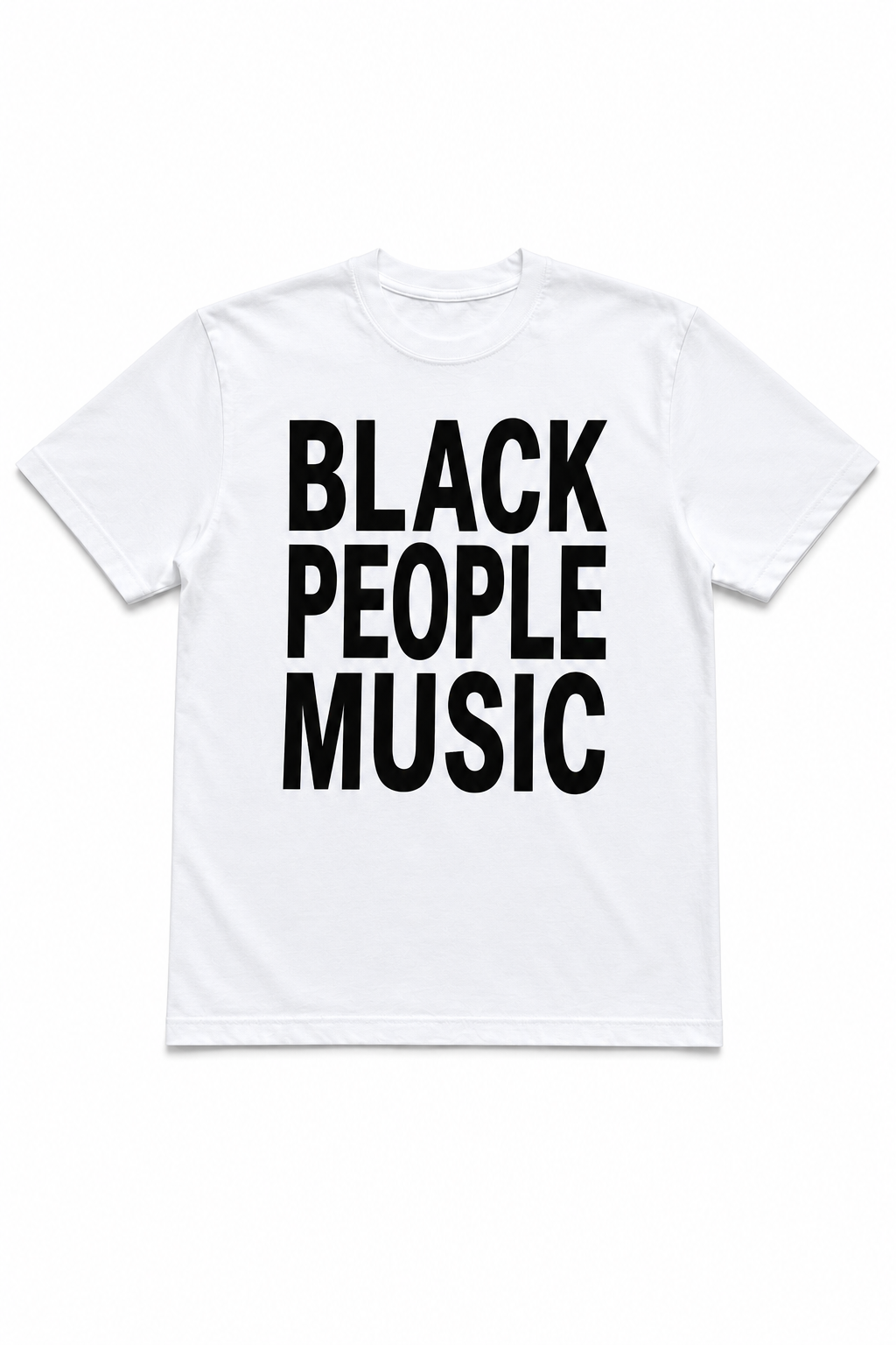 BLACK PEOPLE MUSIC TEE WHITE