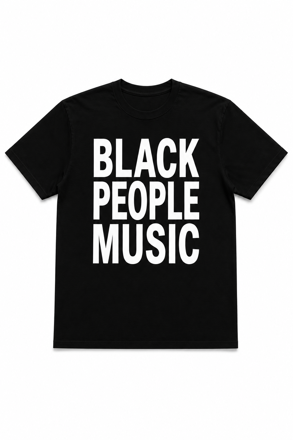 BLACK PEOPLE MUSIC TEE BLACK